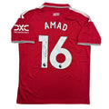 Autographed/Signed Amad Diallo Manchester United Red Soccer Futbol Jersey Beckett BAS COA