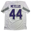 Autographed/Signed Josh Metellus Minnesota White Alternate Football Jersey Beckett BAS COA