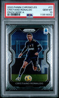 Graded 2020 Panini Chronicles Cristiano Ronaldo #11 Prizm Serie A Soccer Card PSA 10 Gem Mint
