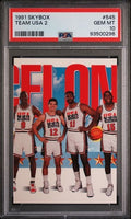 Graded 1991 Skybox Team USA 2 Michael Jordan #545 Basketball Card PSA 10 Gem Mint