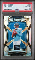 Graded 2024 Panini Select Cam Ward #501 XRC Rookie RC Football Card PSA 10 Gem Mint