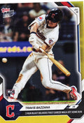 2026 Topps Now Travis Bazzana #462 Gold Foil /50 2 Run Blast Delivers First Career Walk Off Home Run Cleveland Guardians Rookie RC Baseball Card