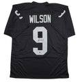Autographed/Signed Tyree Wilson Oakland Las Vegas Black Football Jersey Beckett BAS COA