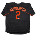 Autographed/Signed Gunnar Henderson Baltimore Black Baseball Jersey Beckett BAS COA