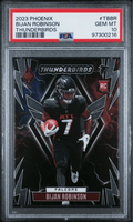 Graded 2023 Panini Phoenix Bijan Robinson #TBBR Thunderbirds Rookie RC Football Card PSA 10 Gem Mint