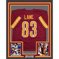 Framed Autographed/Signed Jaylin Lane 35x39 Washington Maroon Football Jersey JSA COA