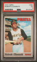 Graded 1970 Topps Roberto Clemente #350 Baseball Card PSA 5 Excellent