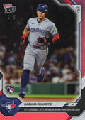 2026 Topps Now Kazuma Okamoto #484 Red Foil /5 23rd Longball Sets Japanese-Born Home Run Rookie Record Toronto Blue Jays Rookie RC Baseball Card