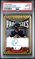 Graded 2024 Topps Finest Football Caleb Williams #PCW Prodigies Autograph Rookie RC Football Card PSA 10 Gem Mint