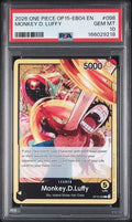 Graded 2026 One Piece Monkey D. Luffy #098 OP15 EB04 EN Trading Card Game PSA 10 Gem Mint