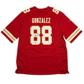 Autographed/Signed Tony Gonzalez Kansas City Chiefs Authentic Nike Red Football Jersey Beckett BAS COA