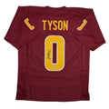 Autographed/Signed Jordyn Tyson Arizona State Maroon College Football Jersey Beckett BAS COA