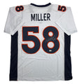 Autographed/Signed Von Miller Denver White Football Jersey Beckett BAS COA