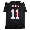 Autographed/Signed Julio Jones Atlanta Black Retro Football Jersey Beckett BAS COA