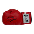 Autographed/Signed Larry Holmes Red Everlast Boxing Glove JSA COA