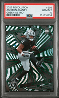 Graded 2025 Panini Revolution Ashton Jeanty #202 Green Astro /699 Rookie RC Football Card PSA 10 Gem Mint