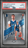 Graded 2025 Topps Chrome Cooper Flagg #GR1 Generation Rising Rookie RC Basketball Card PSA 10 Gem Mint