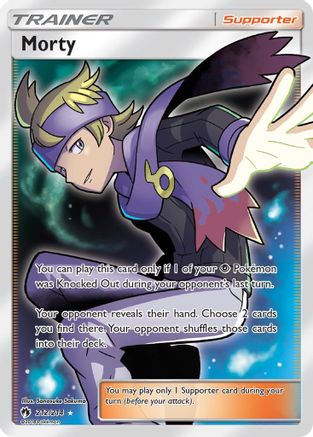 Morty (Full Art) 212/214 - SM  Lost Thunder Holofoil