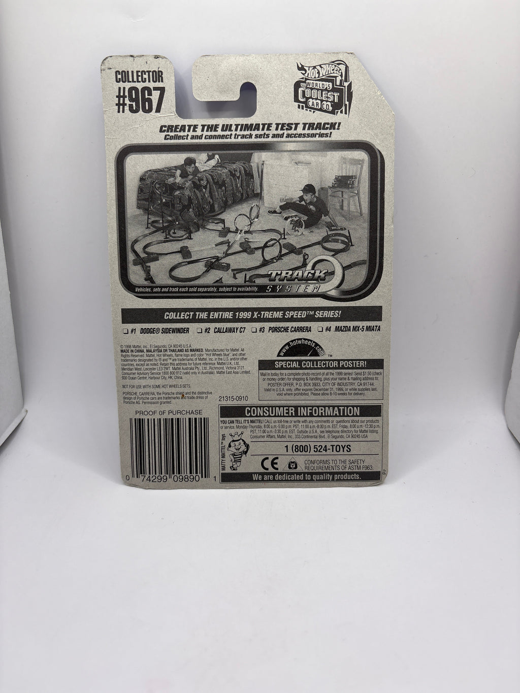 Hot Wheels Porsche Carrera Diecast