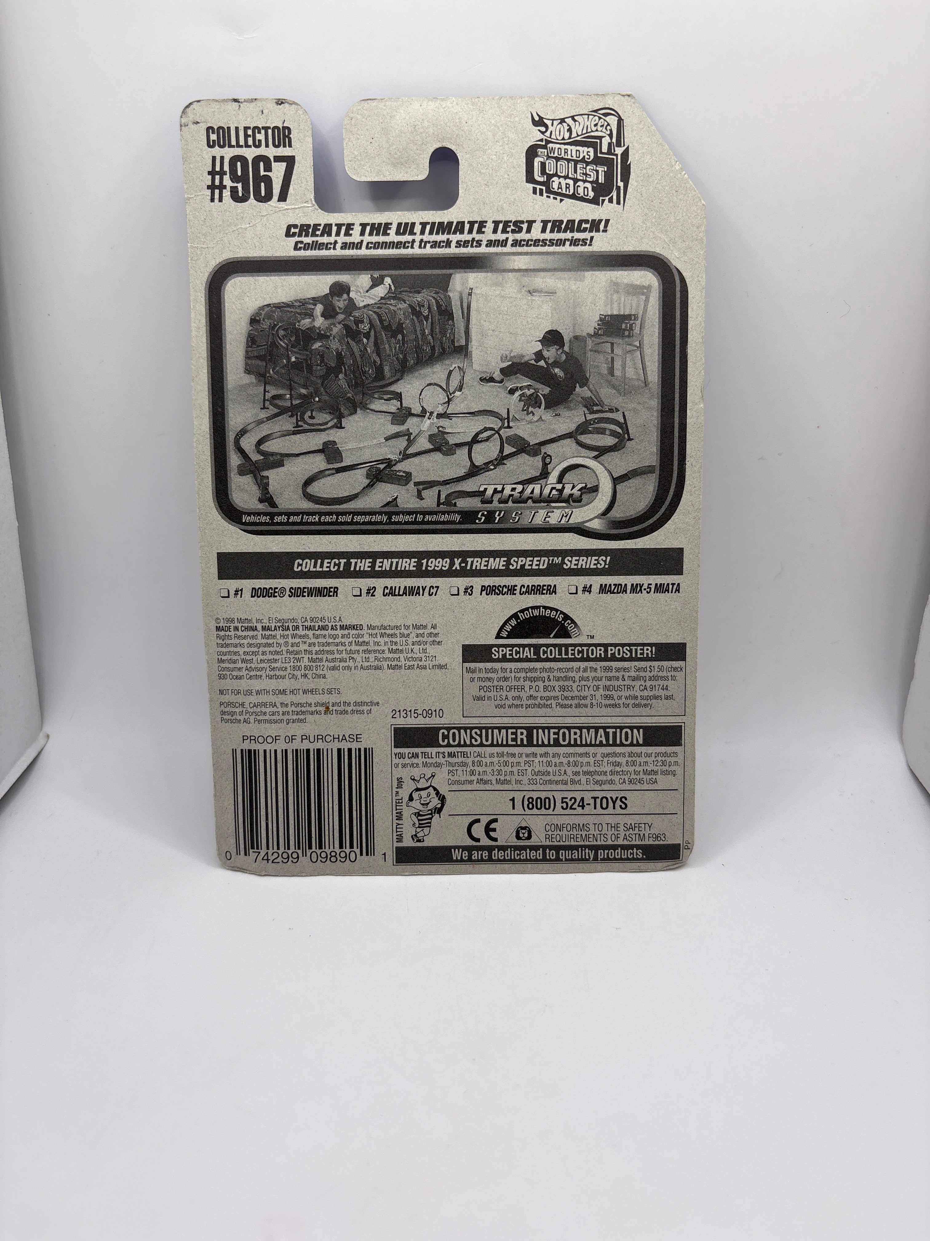 Hot Wheels Porsche Carrera Diecast