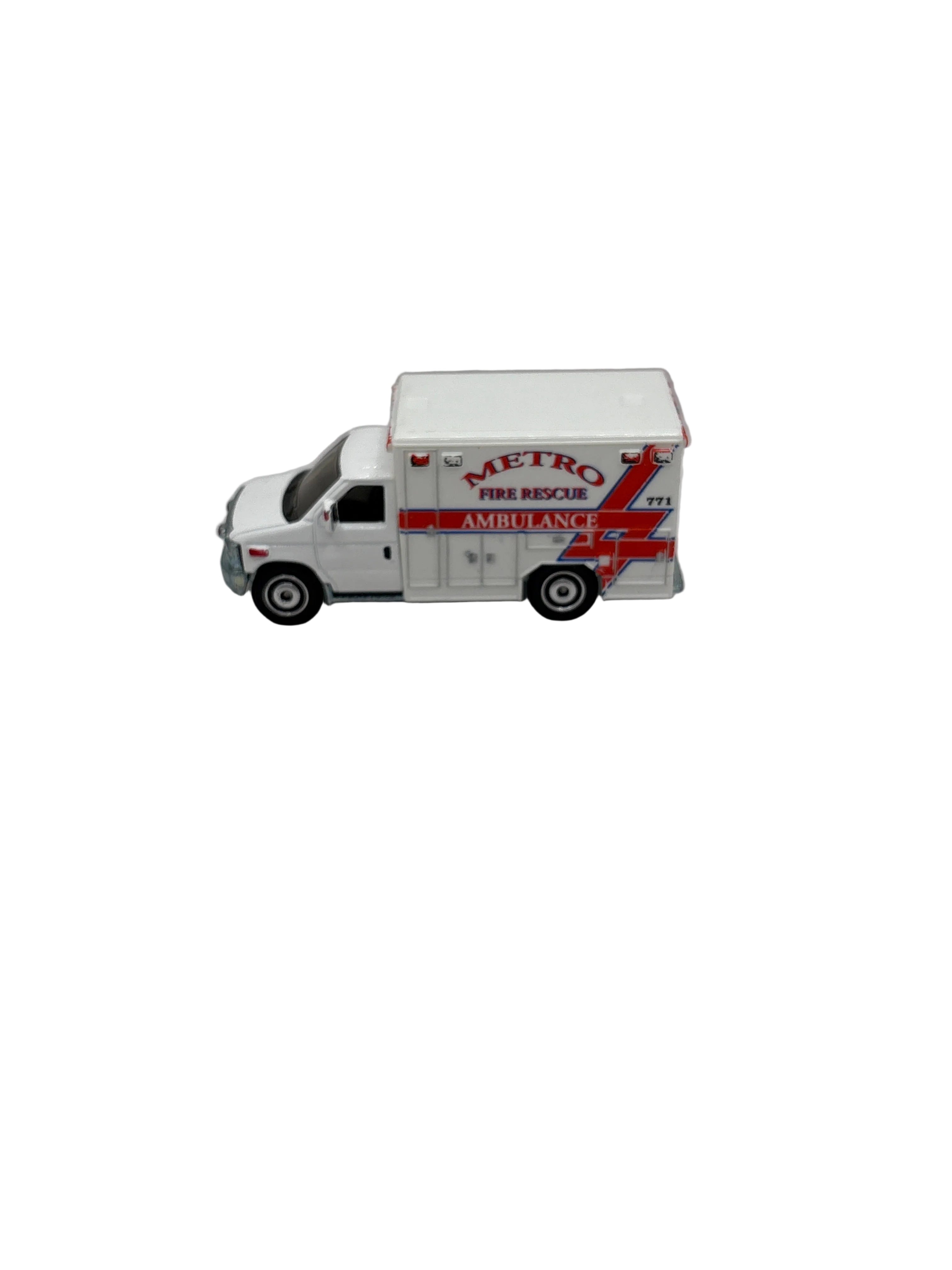 Matchbox 2009 Ford E-350 Ambulance Diecast white