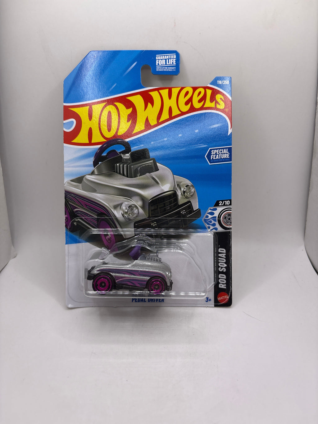 Hot Wheels Pedal Driver Diecast silver