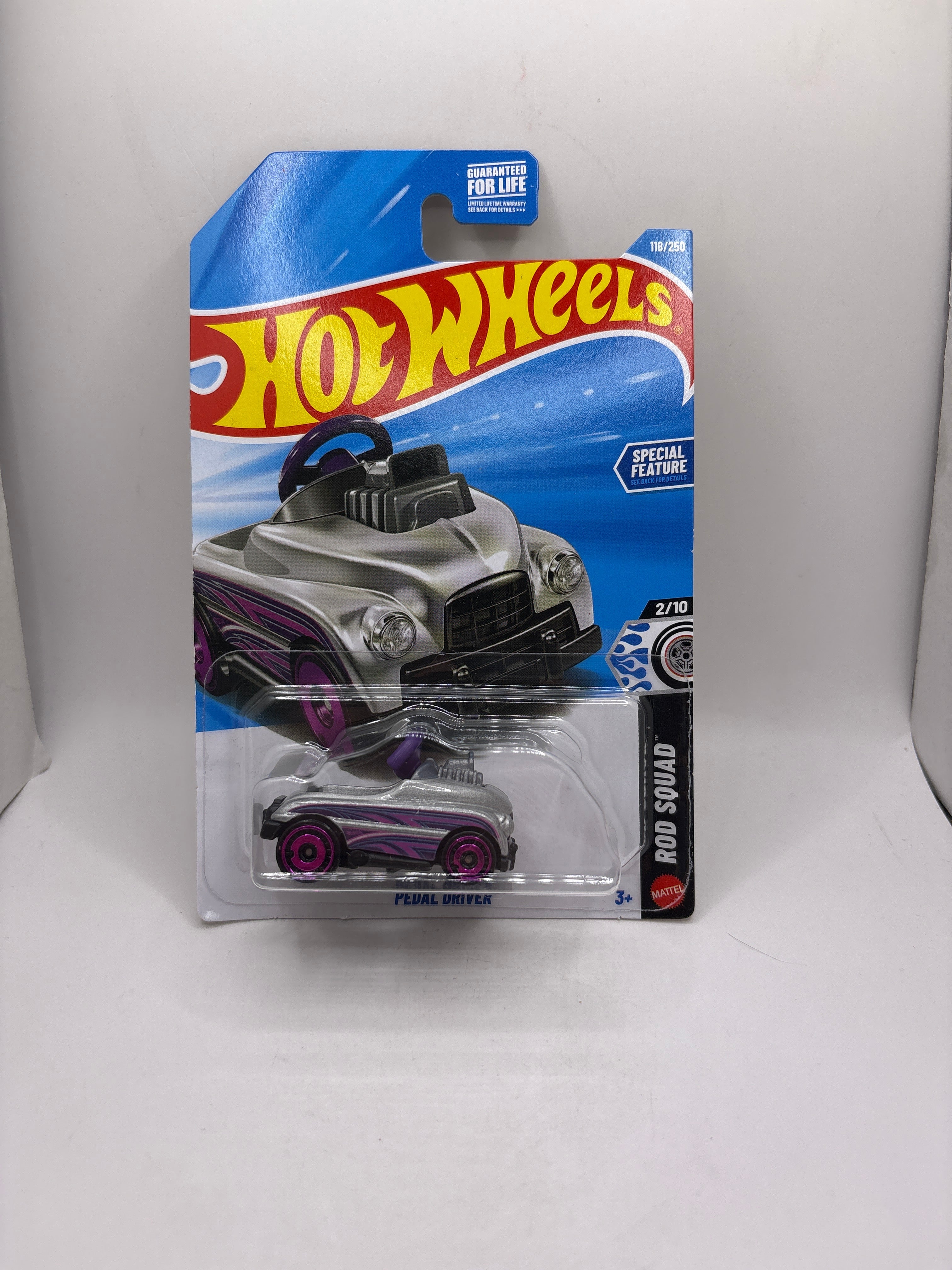 Hot Wheels Pedal Driver Diecast silver