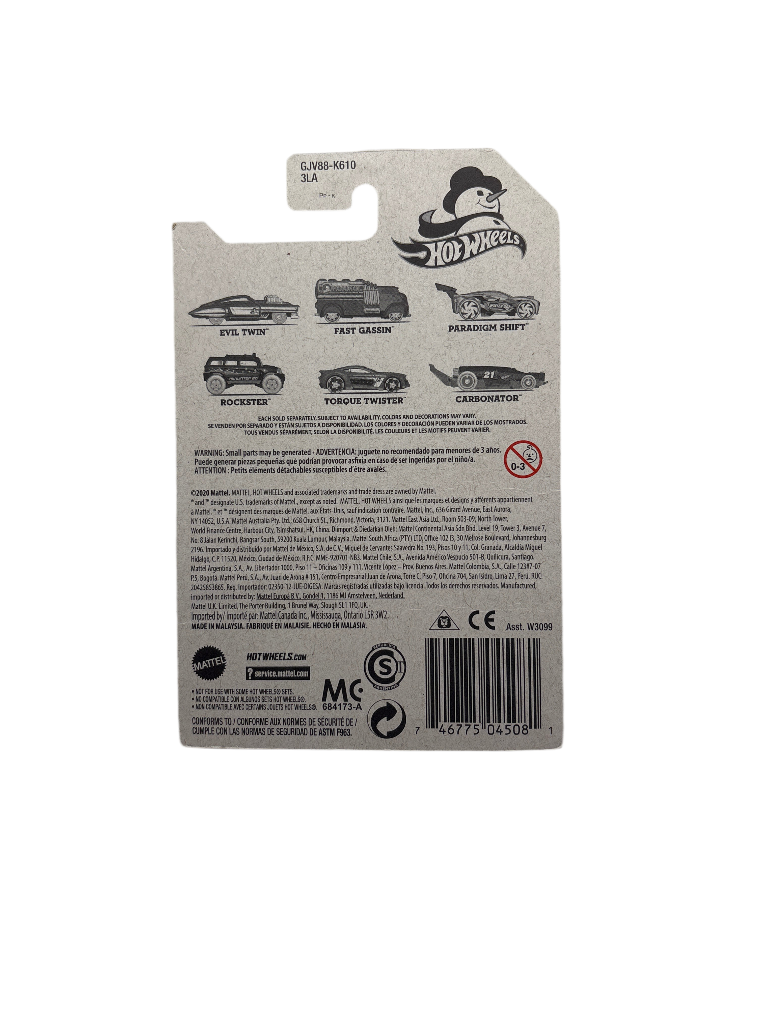 Hot Wheels Torque Twister Diecast gold