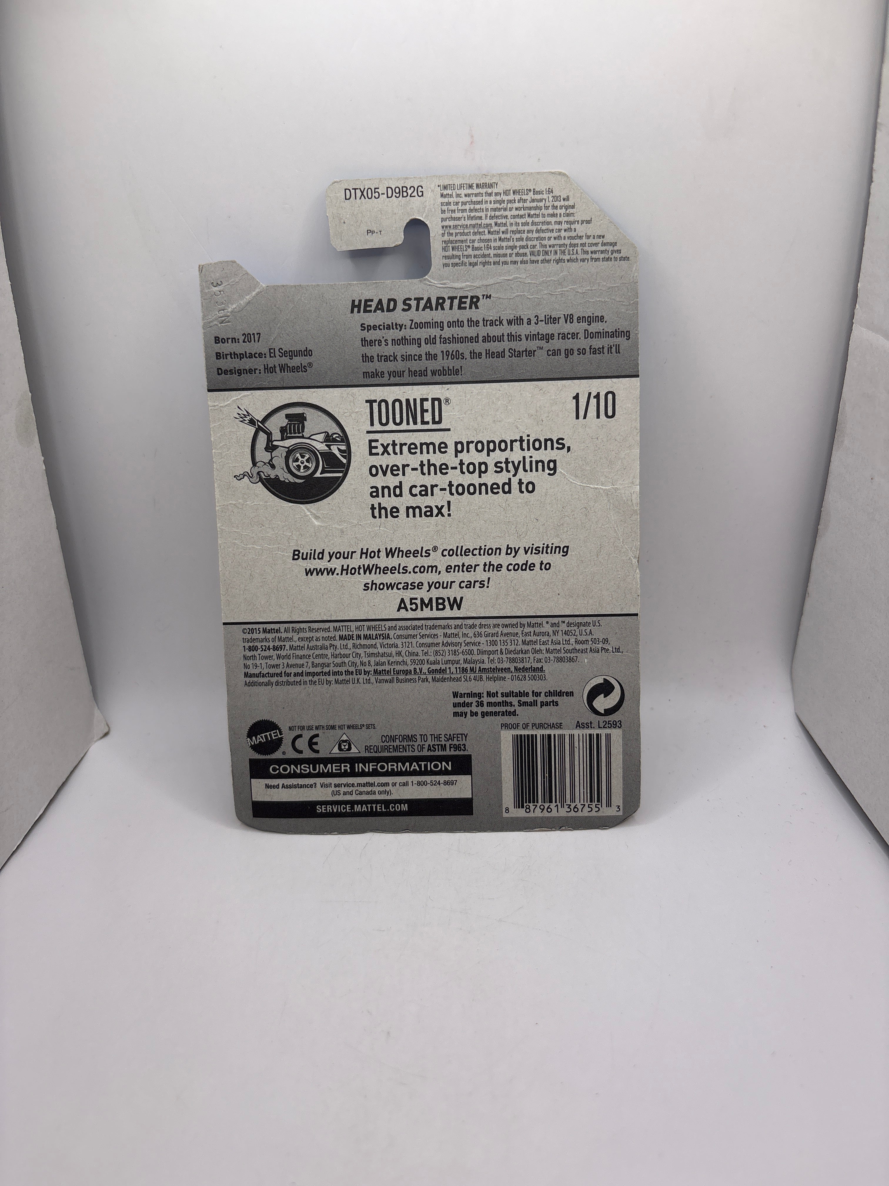 Hot Wheels Head Starter Diecast