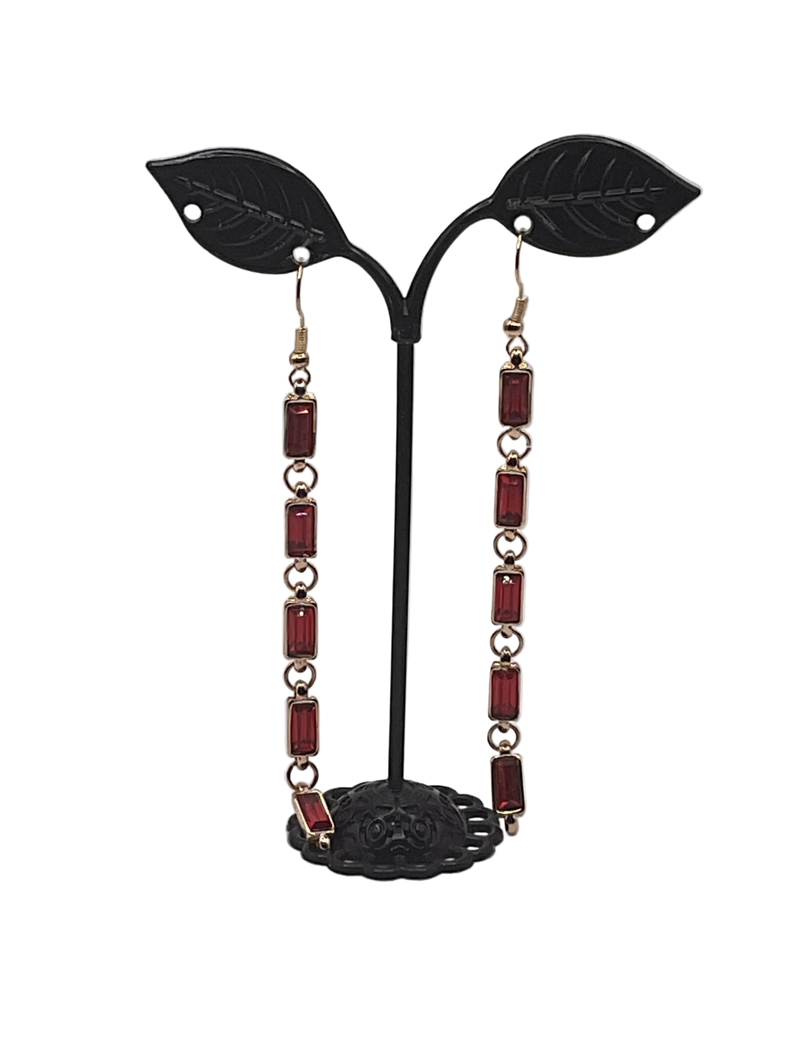 Stacked Gemstone Earrings