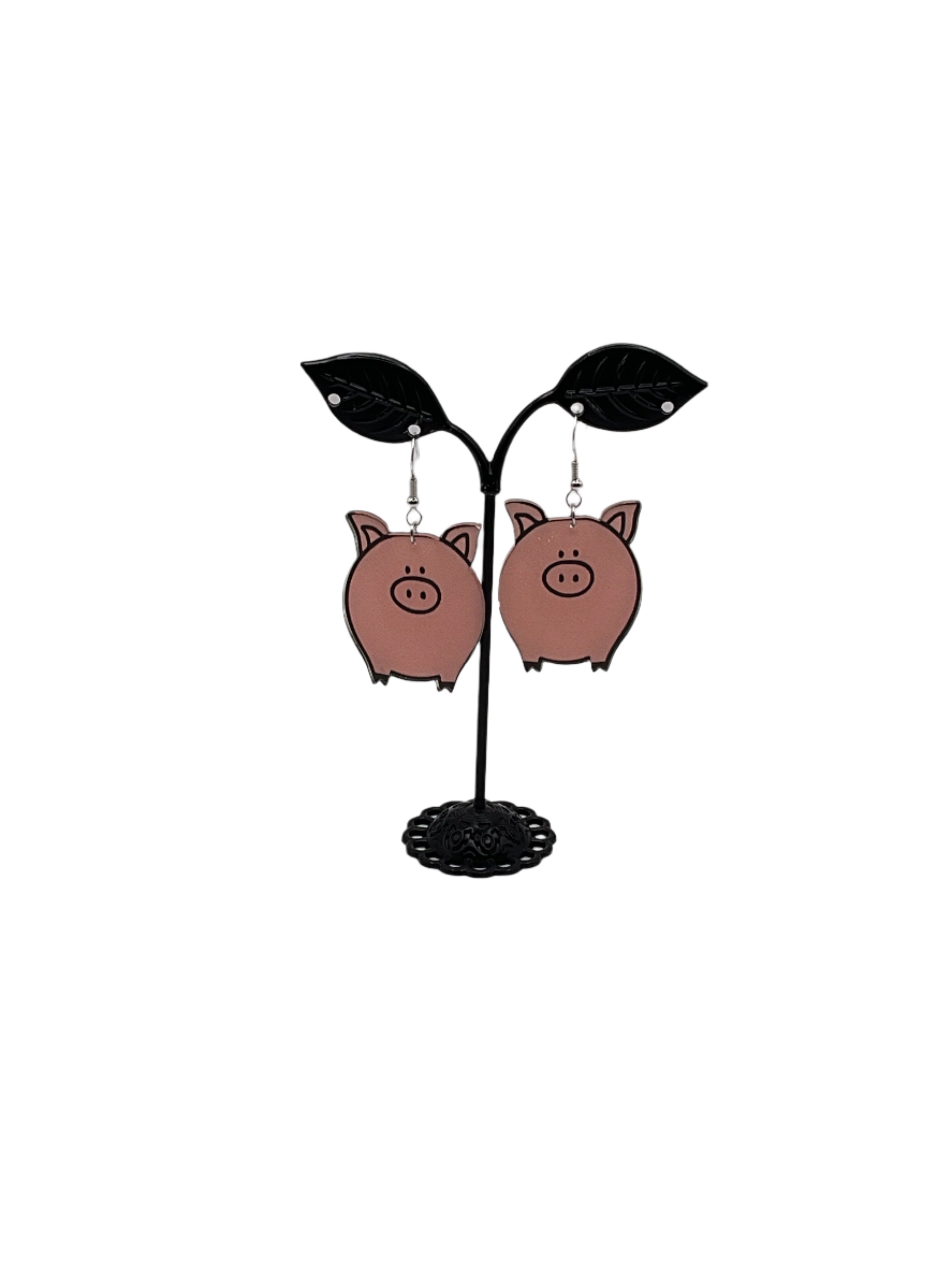 Pig earrings 1