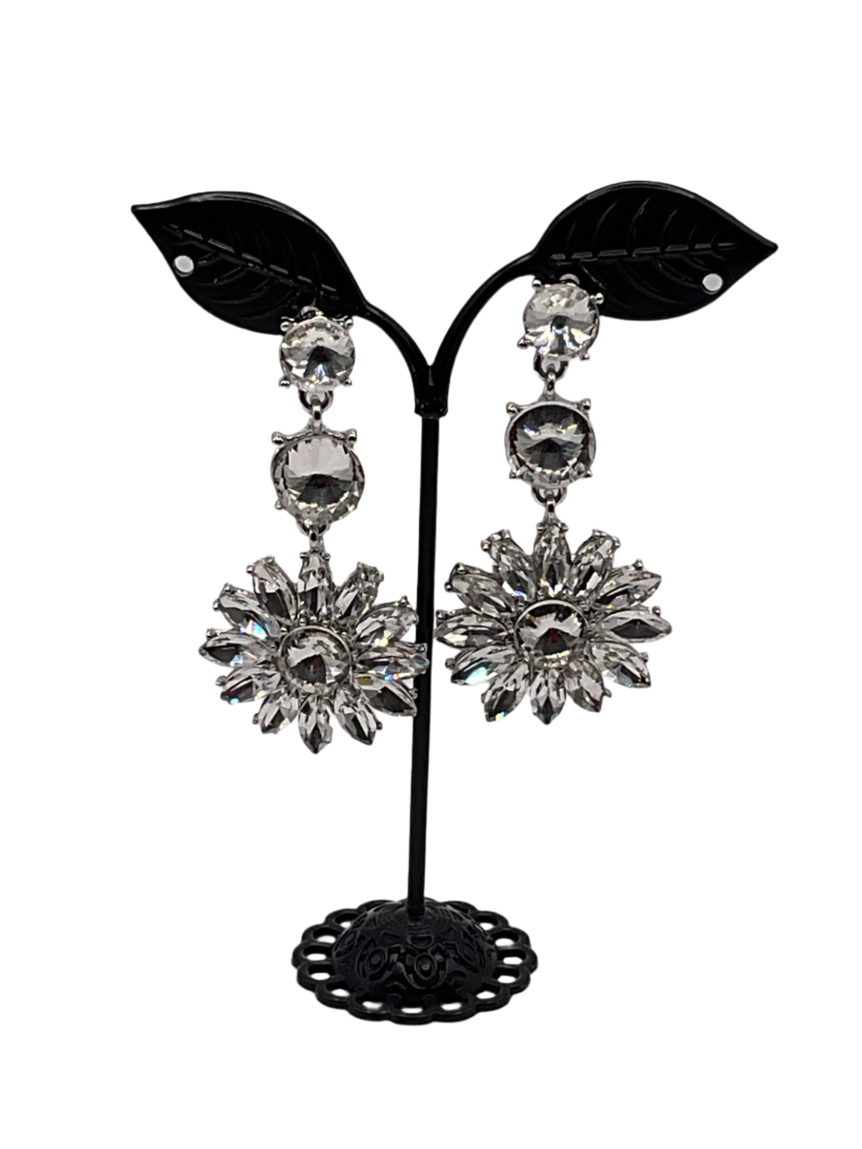 Shiny crystal earrings 3