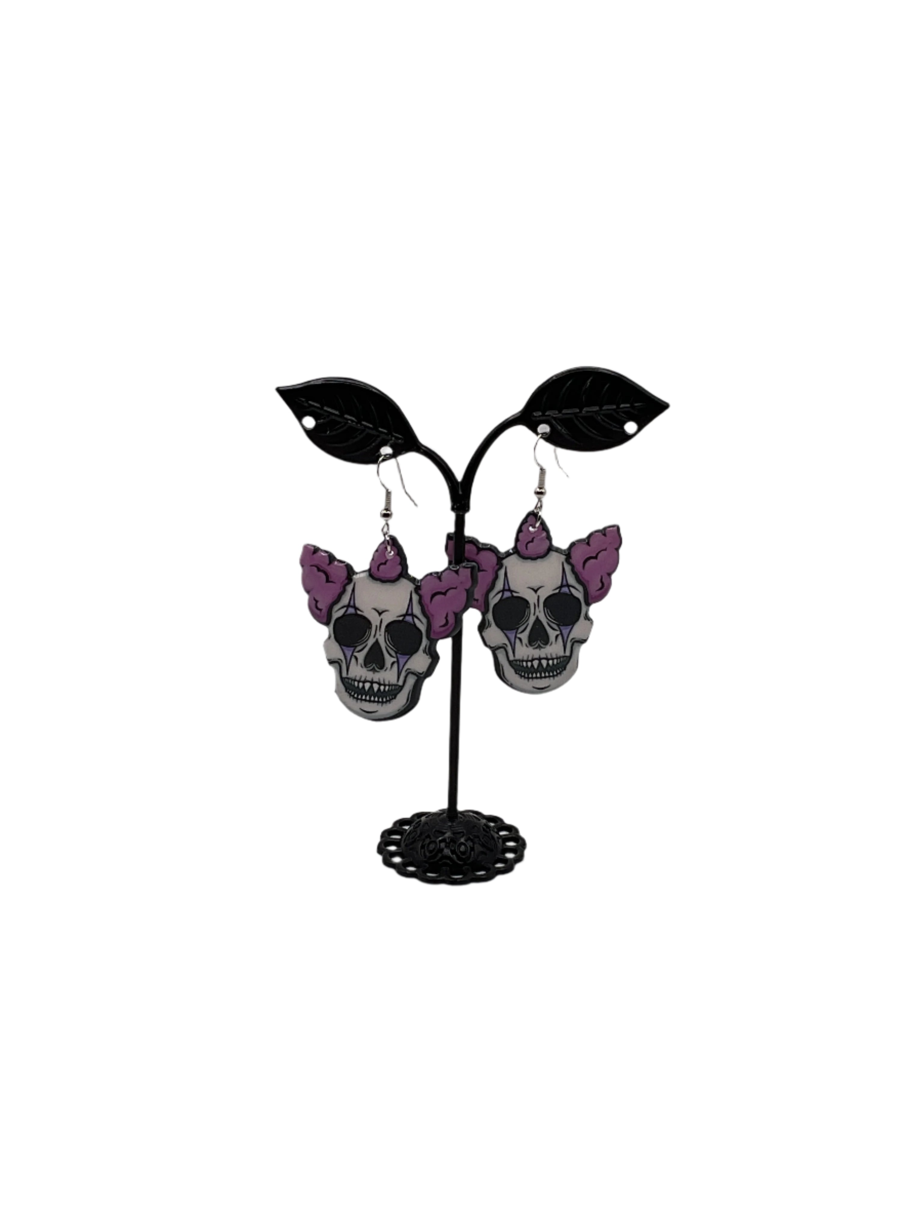 Skull Clown Earrings