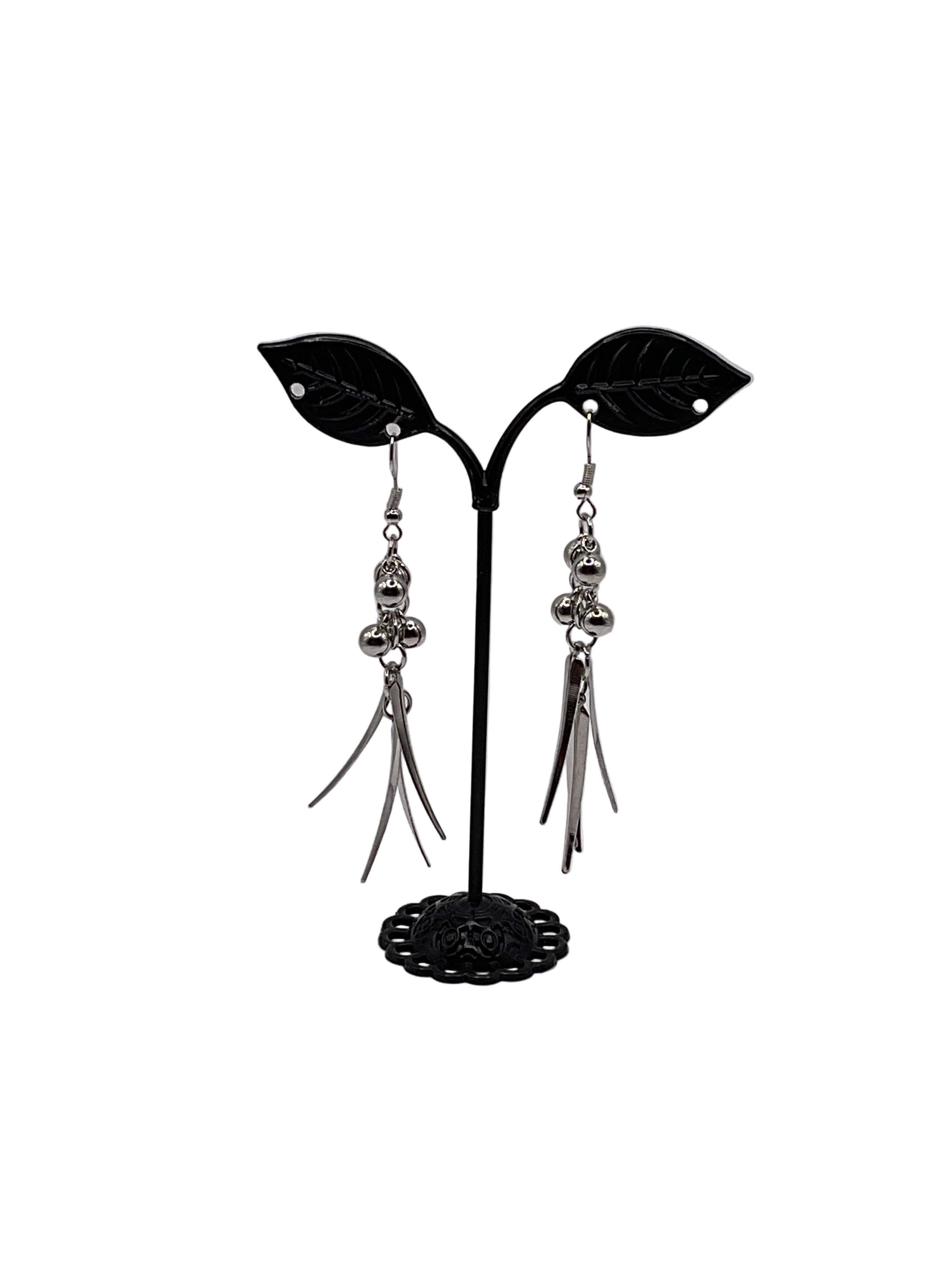 Silver earrings
