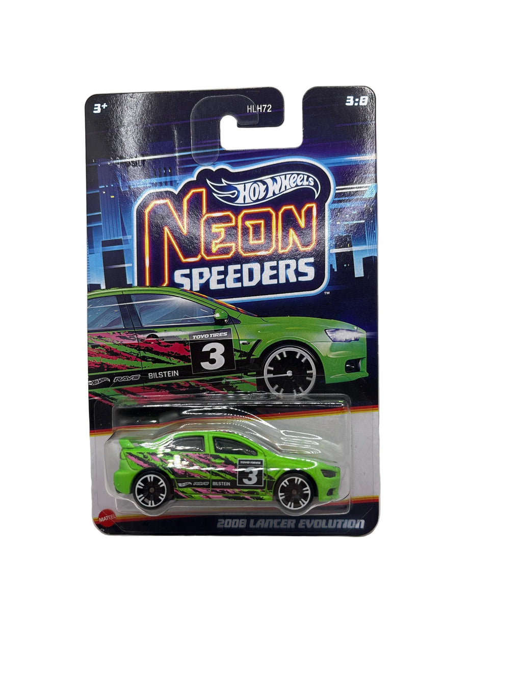 Hot Wheels 2008 Lancer Evolution Diecast green