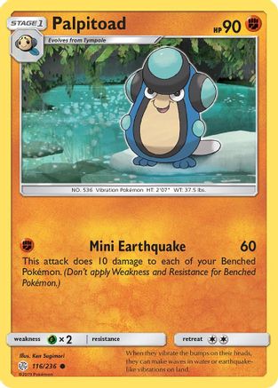 Palpitoad 116/236 - SM  Cosmic Eclipse