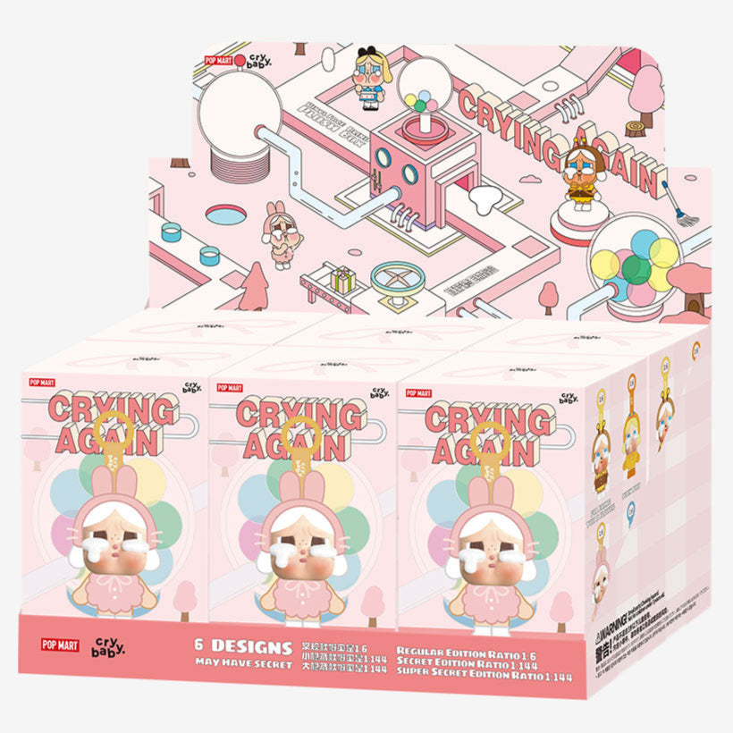 [RESTOCK: JULY] POPMART CRYBABY Crying Again Series - Vinyl Face Plush Blind Box