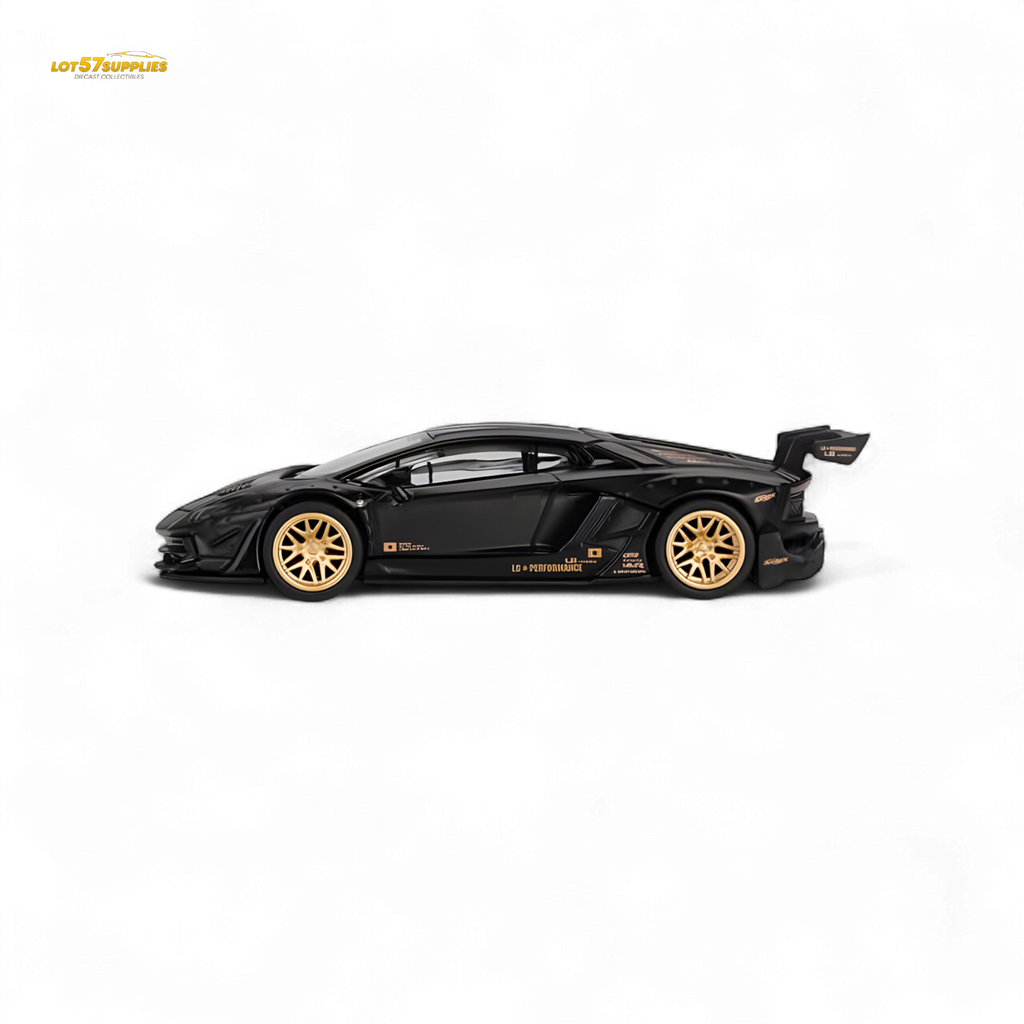 Mini-GT LB WORKS Lamborghini Aventador Matte Black 1:64