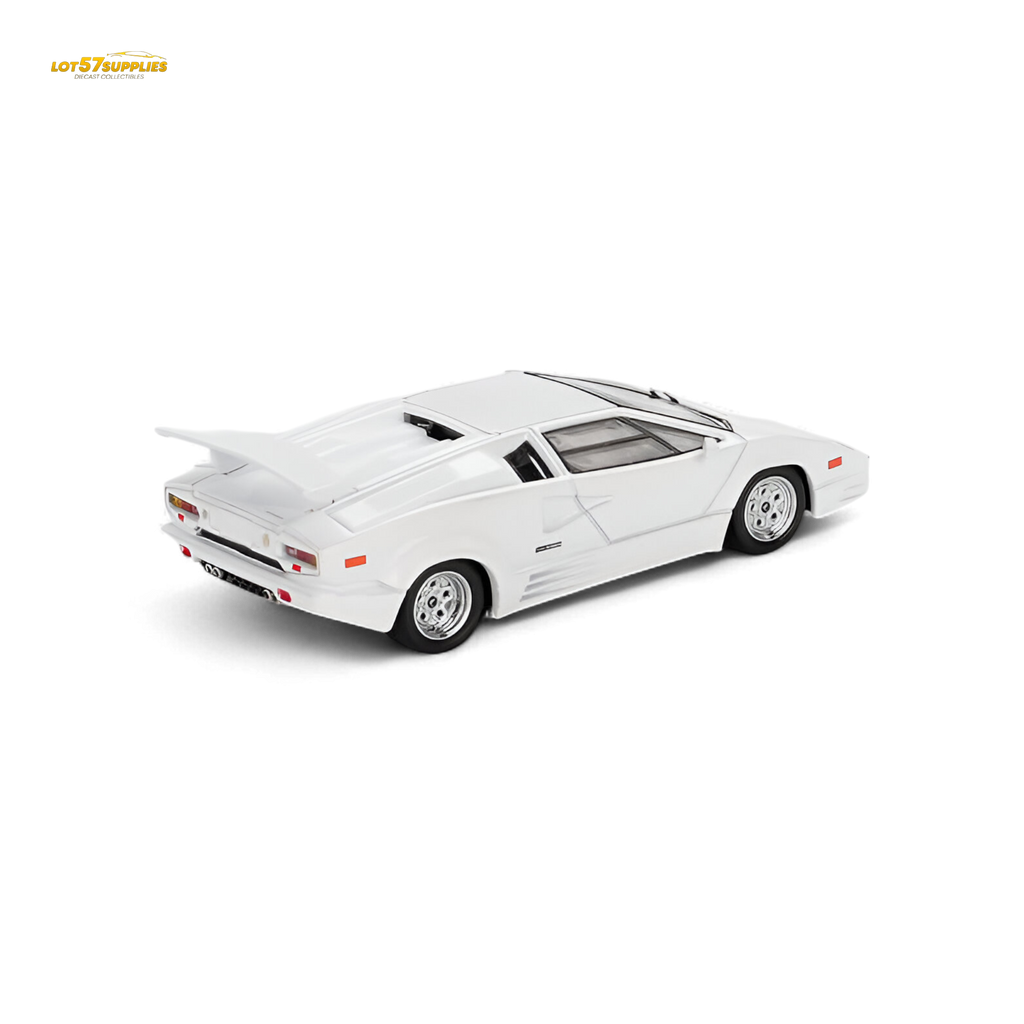 Mini-GT Lamborghini Countach 25th Anniversary White 1:64