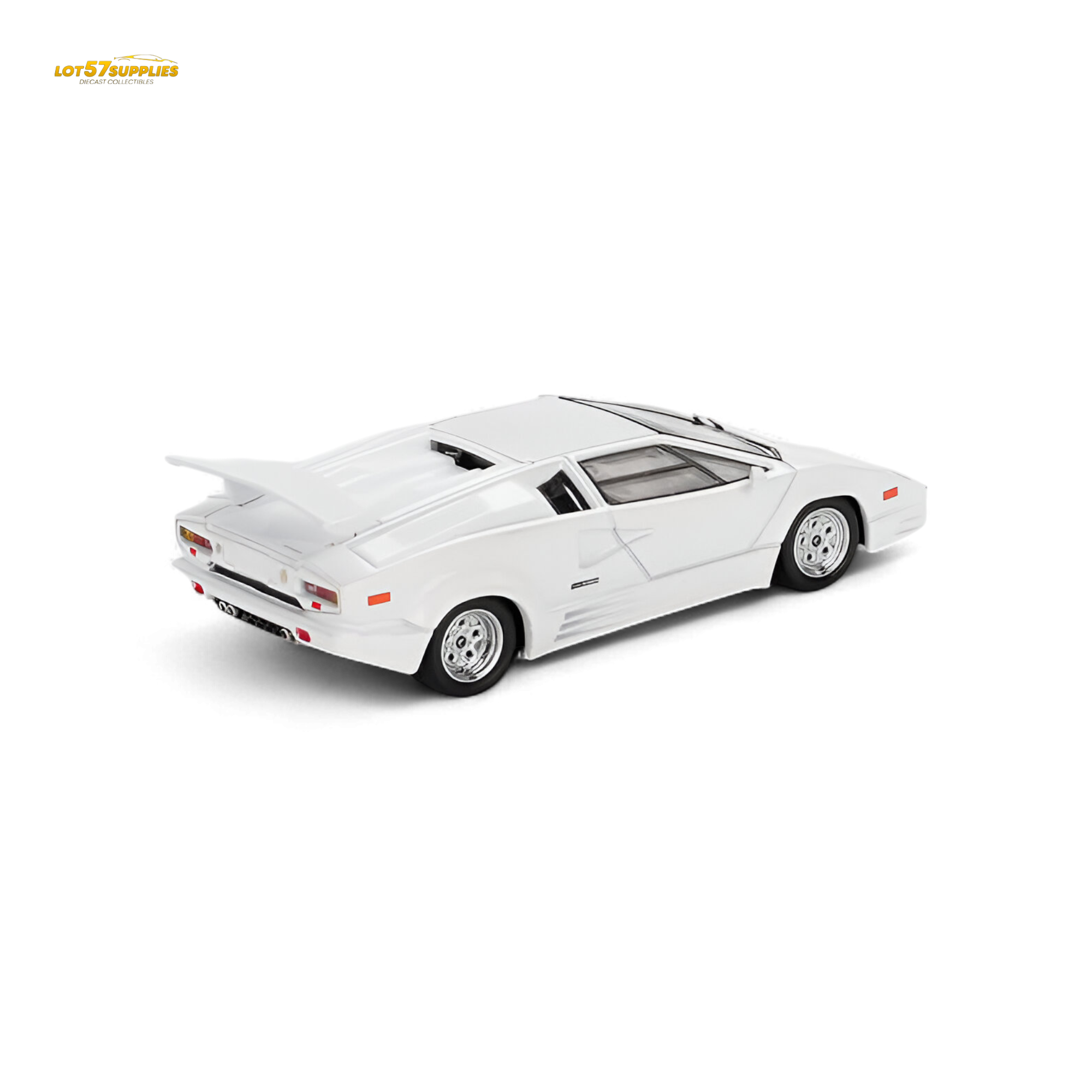 Mini-GT Lamborghini Countach 25th Anniversary White 1:64