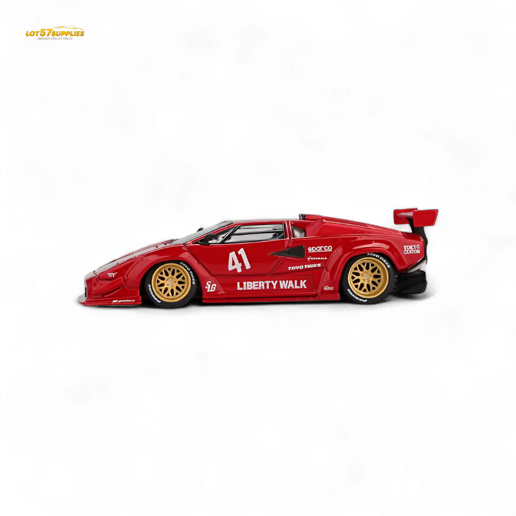 MiniGT Lamborghini Countach LB-WORKS Red 1:64