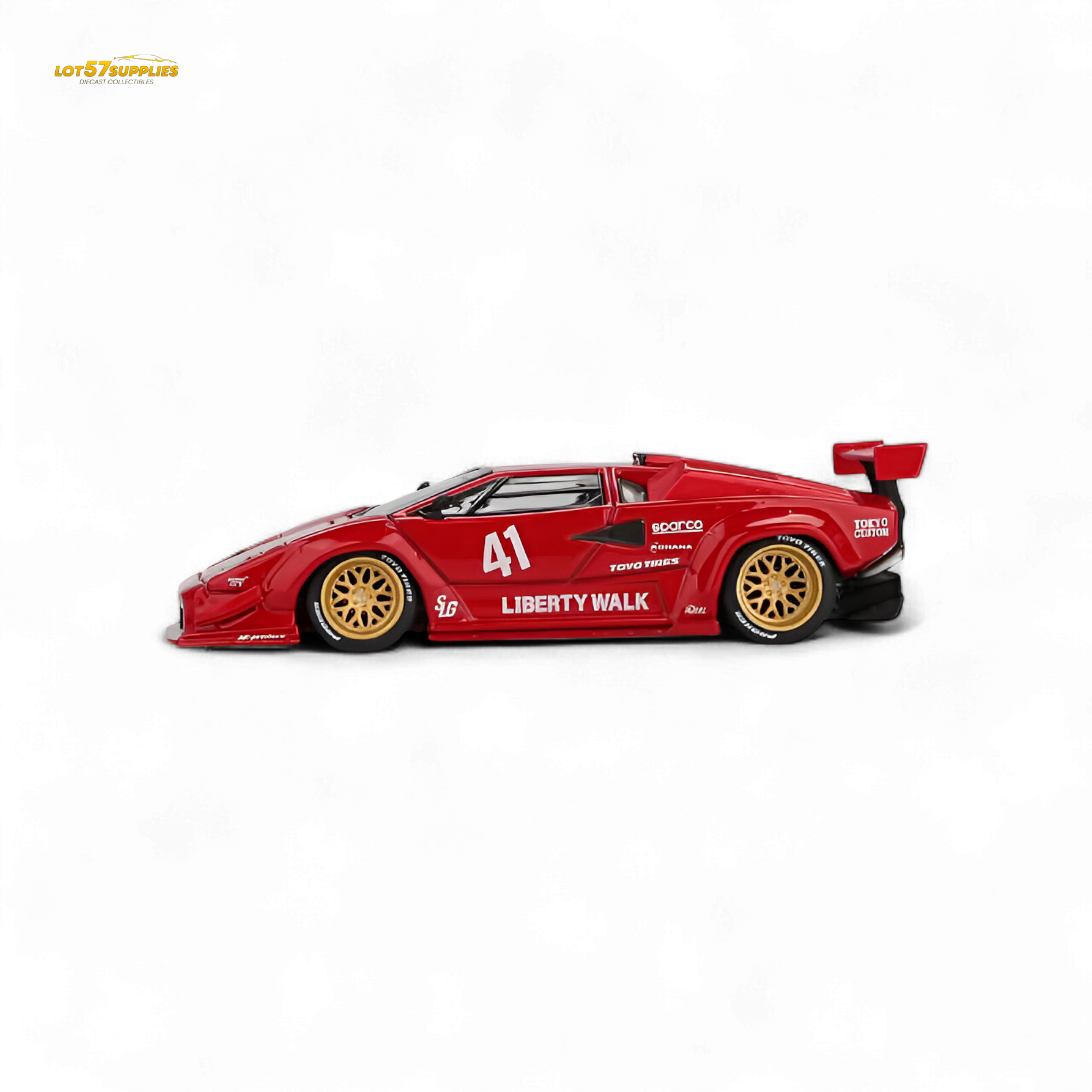 MiniGT Lamborghini Countach LB-WORKS Red 1:64
