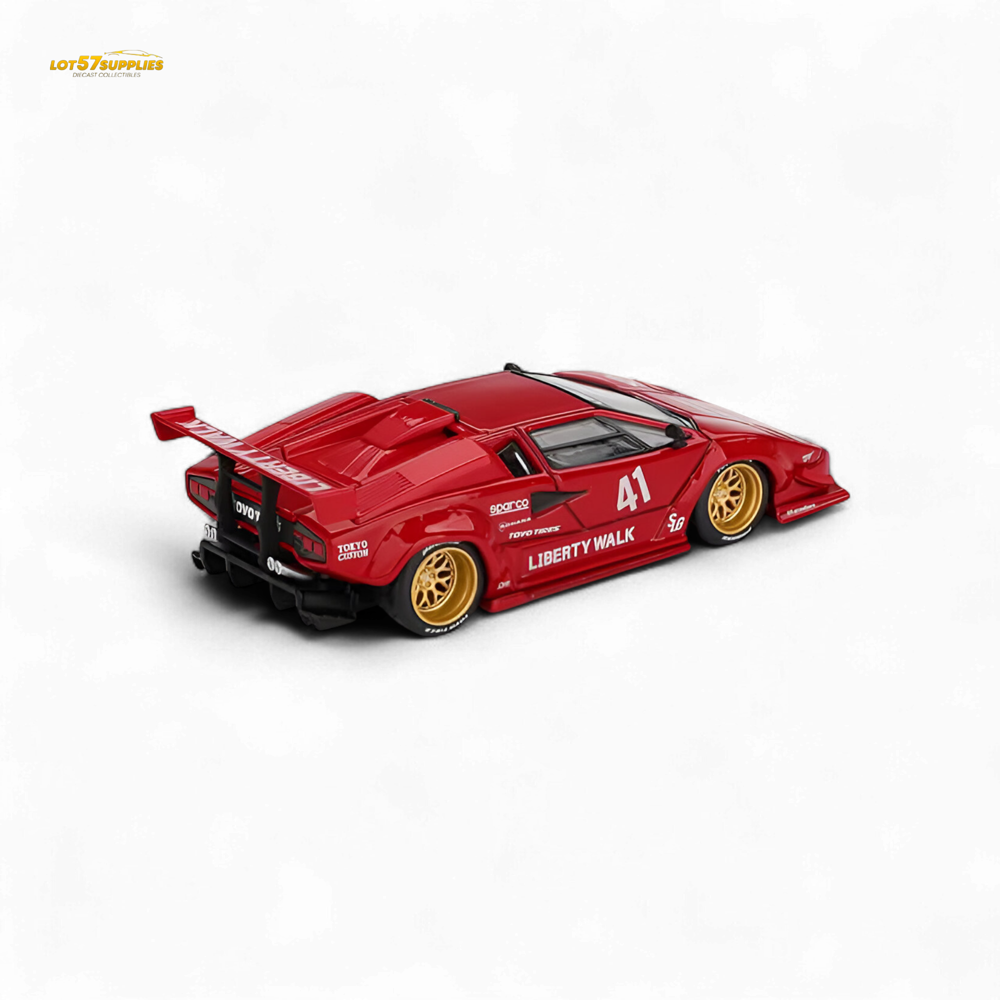 MiniGT Lamborghini Countach LB-WORKS Red 1:64