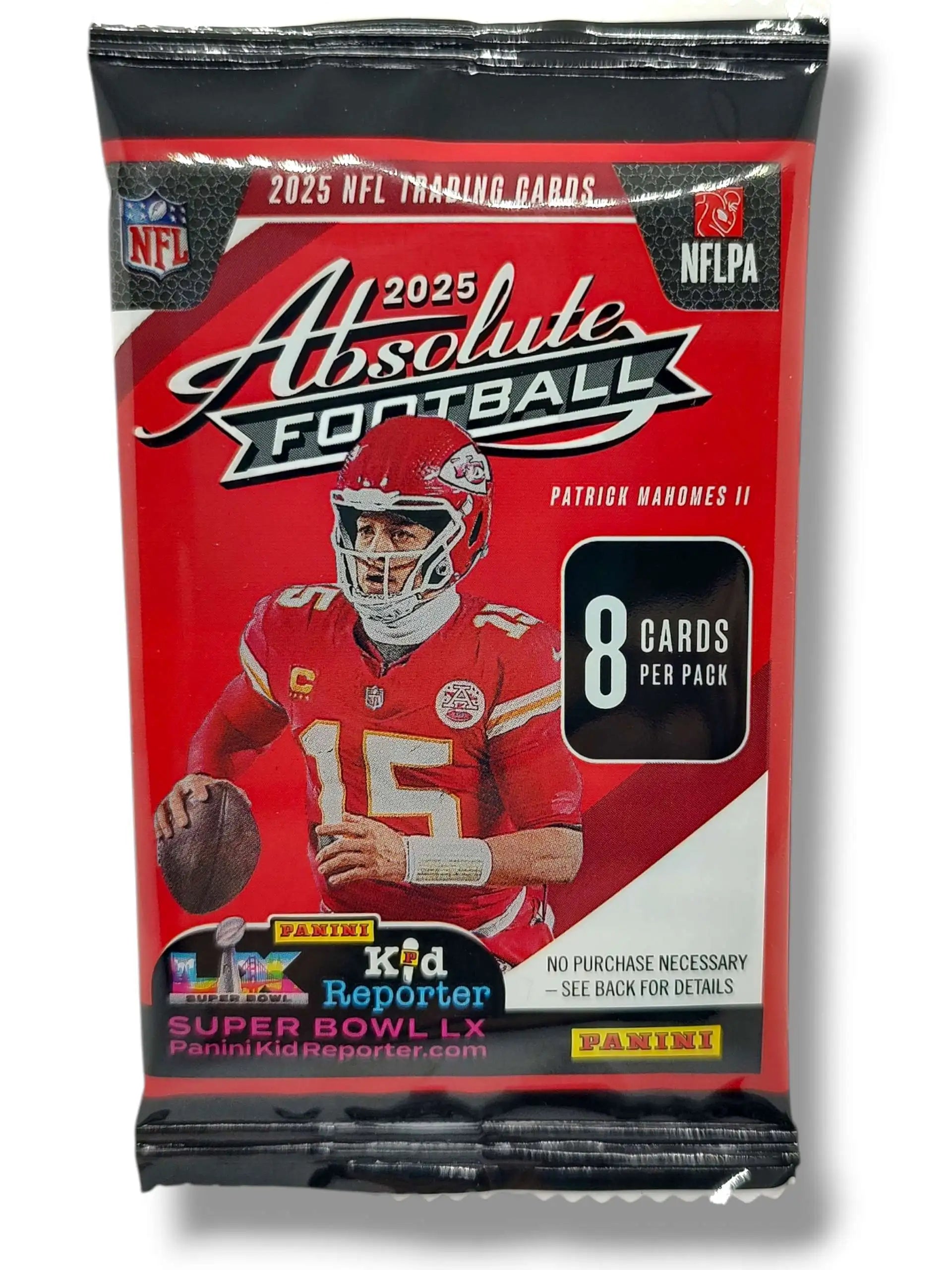 NFL Panini 2025 Absolute Football Trading Card RETAIL Pack [8 Cards]