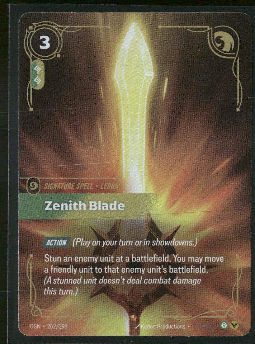 Zenith Blade #262/298 - Riftbound Origins