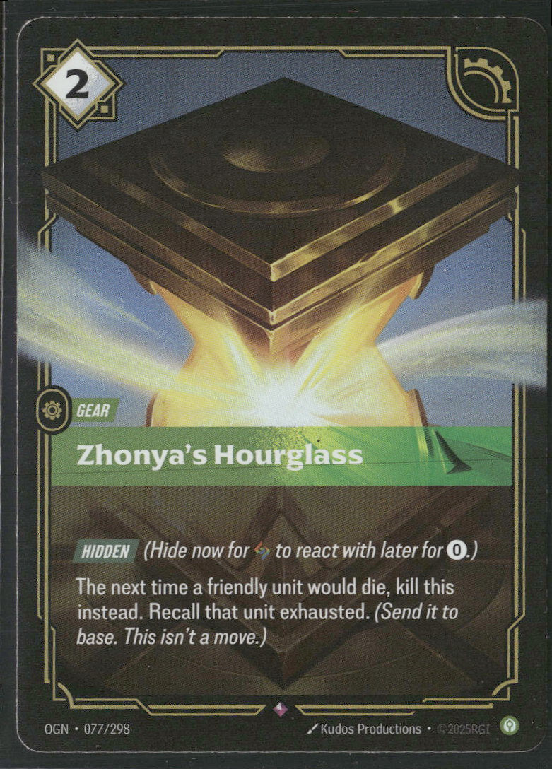 Zhonya's Hourglass #77/298 - Riftbound Origins