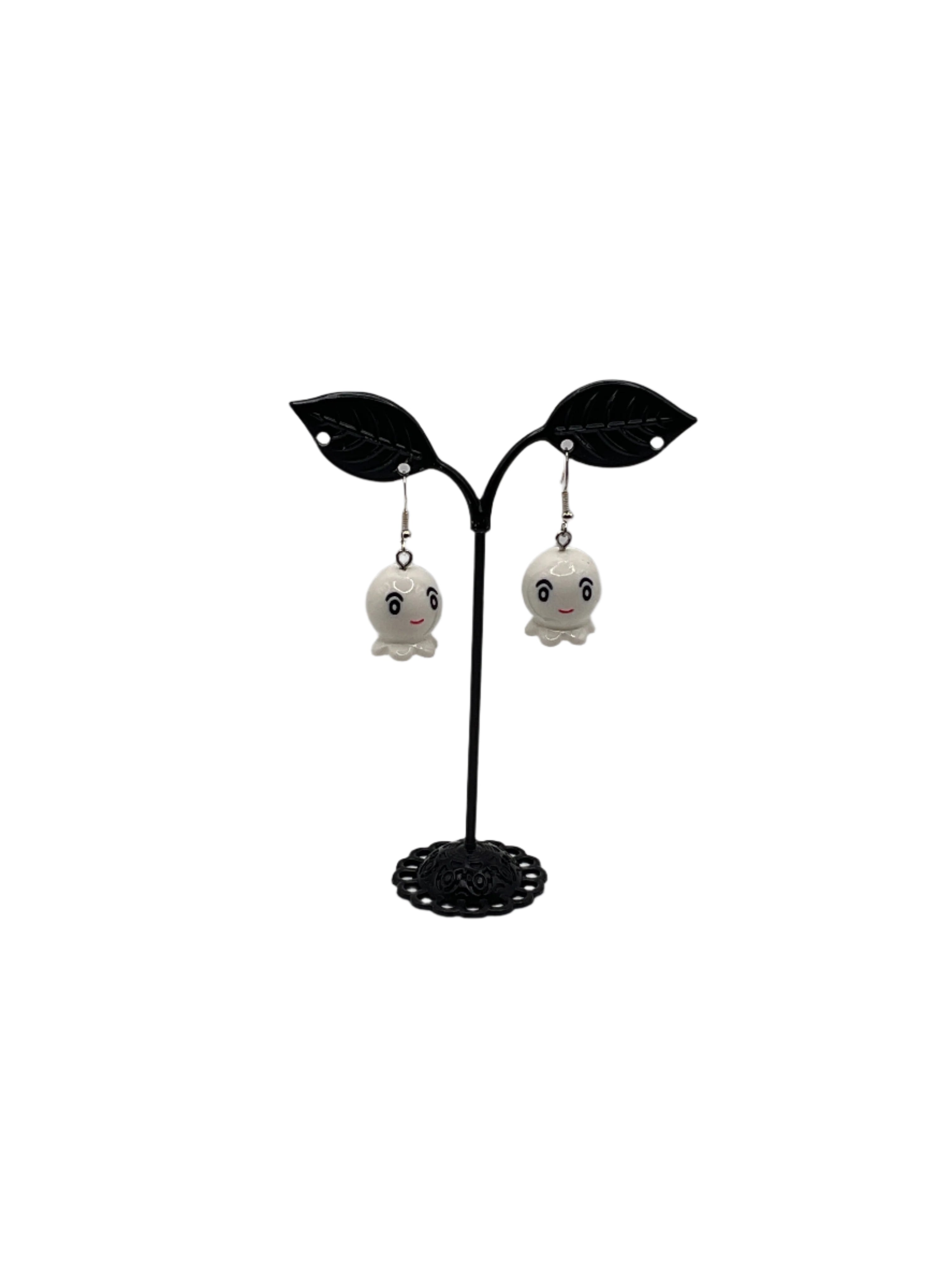 3-D Octopus Earrings