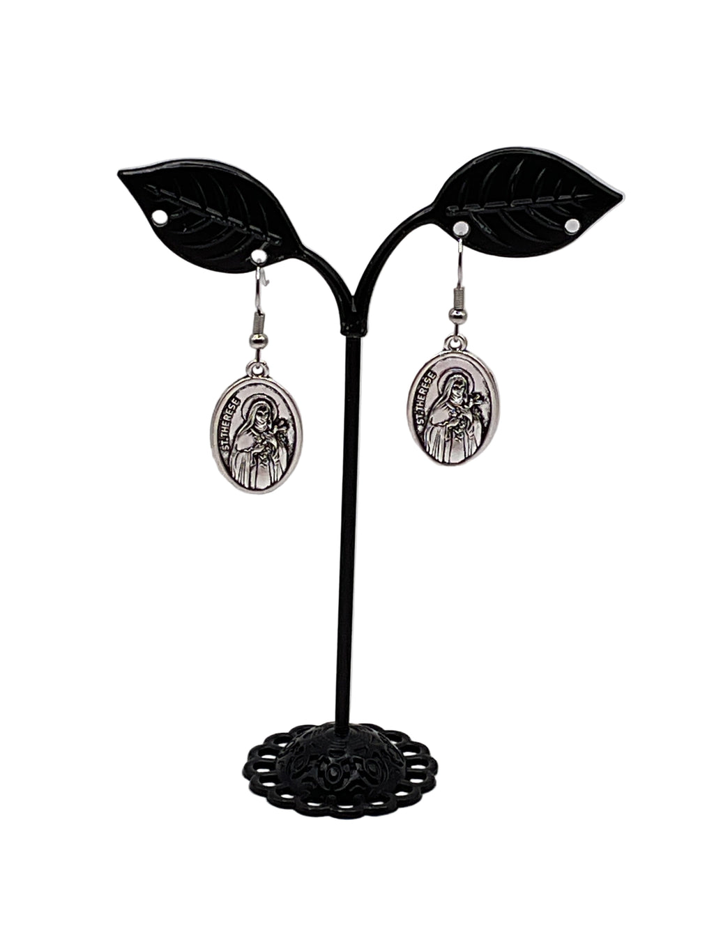 Religious Medal Earrings