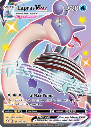 Lapras VMAX SV111/SV122 - Shining Fates Shiny Vault Holofoil