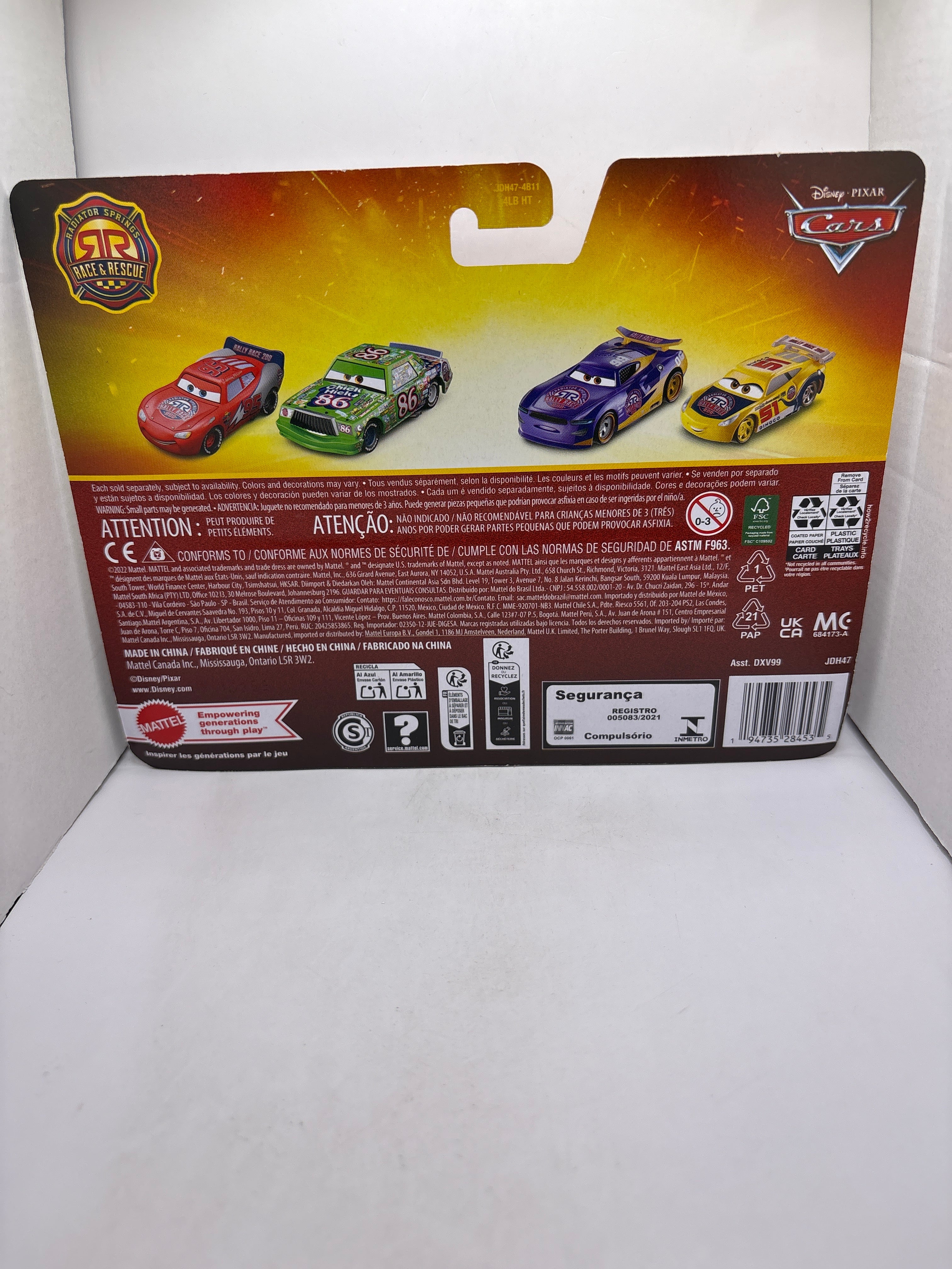Disney Pixar Cars Lightning McQueen Chick Hicks Diecast multi color